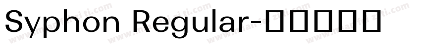 Syphon Regular字体转换